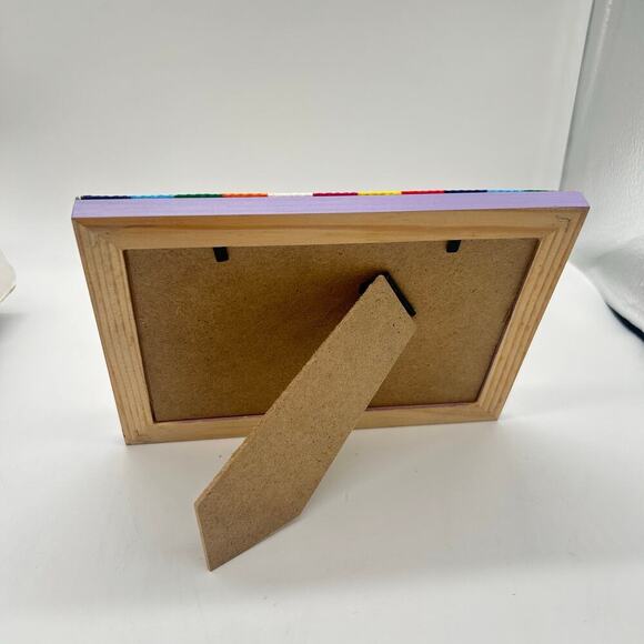 Rainbow‎ Dog Puppy Gift Set Sm/Med Multicolor Leash 16" Collar And Frame Set NEW - Picture 5 of 9